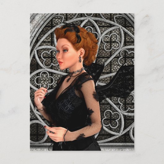 Mooie heks briefkaart (Voorkant)