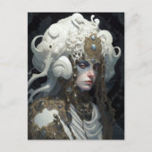 Mooie heks demon koningin fantasy kunst briefkaart (Voorkant)