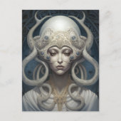 Mooie heks demon koningin fantasy kunst briefkaart (Voorkant)