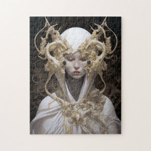 Mooie heks demon koningin fantasy kunst legpuzzel