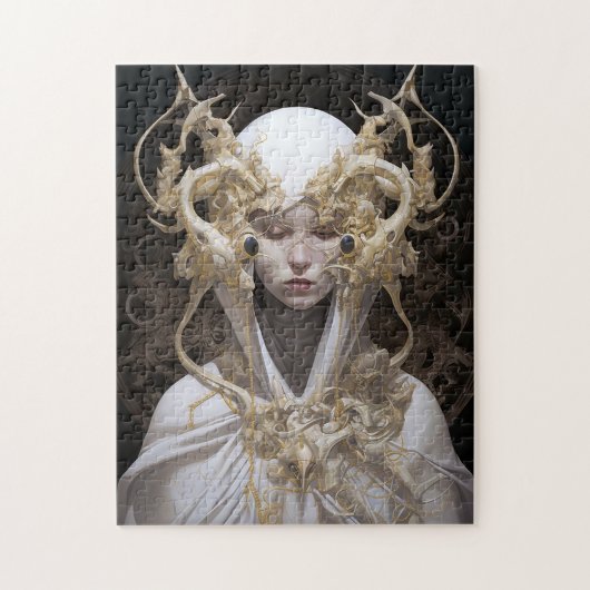 Mooie heks demon koningin fantasy kunst legpuzzel (Verticaal)