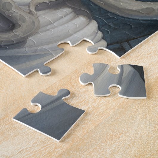 Mooie heks demon koningin fantasy kunst legpuzzel (Zijkant)