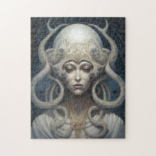 Mooie heks demon koningin fantasy kunst legpuzzel