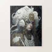 Mooie heks demon koningin fantasy kunst legpuzzel (Verticaal)
