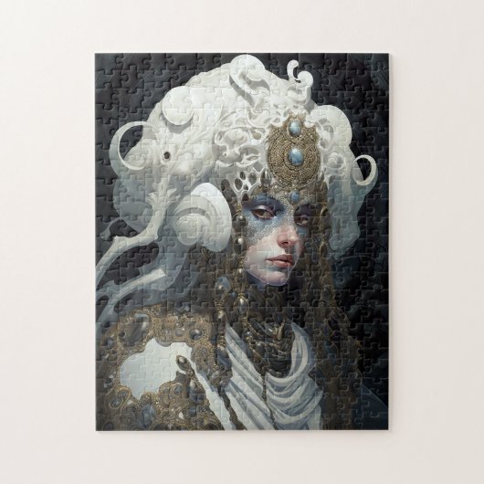 Mooie heks demon koningin fantasy kunst legpuzzel (Verticaal)