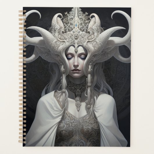 Mooie heks demon koningin fantasy kunst planner (Voorkant)