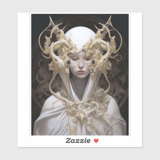 Mooie heks demon koningin fantasy kunst sticker (Vel)