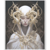 Mooie heks demon koningin fantasy kunst sticker (Voorkant)