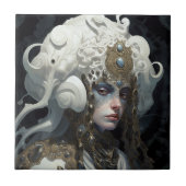 Mooie heks demon koningin fantasy kunst tegeltje (Voorkant)