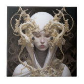 Mooie heks demon koningin fantasy kunst tegeltje (Voorkant)