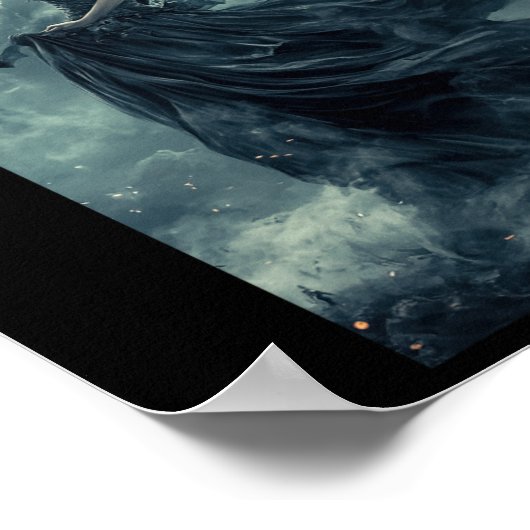 Mooie Heks Gothic Fantasy Vampire Moonlight 1 Poster (Hoek)