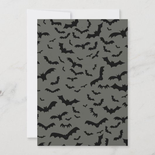 Mooie heks Halloween Party Kaart (Achterkant)