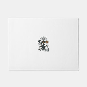 Mooie Heks Halloween Vintage Gravure Ontwerp Deurmat