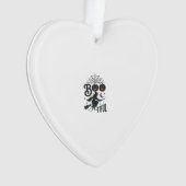 Mooie Heks Halloween Vintage Gravure Ontwerp Ornament (voorkant)