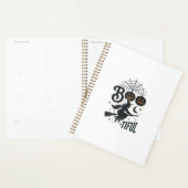 Mooie Heks Halloween Vintage Gravure Ontwerp Planner (Display)