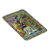 MOOIE HEKS, KAT EN HAAR HUISDIEREN, VLEERMUISKOOI, MAGNEET (Rechterzijde)