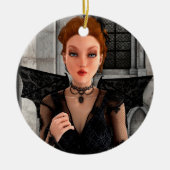 Mooie Heks Keramisch Ornament (Voorkant)