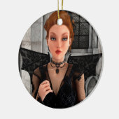 Mooie Heks Keramisch Ornament (Links)