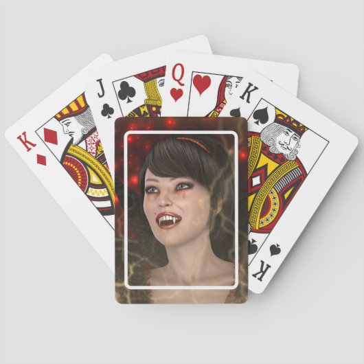 Mooie heks pokerkaarten (Achterkant)