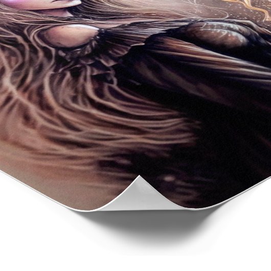 Mooie heks poster (Hoek)