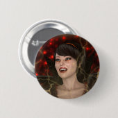 Mooie heks ronde button 5,7 cm (Voorkant /achterkant)