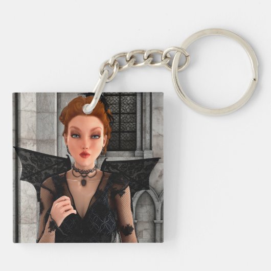 Mooie Heks Sleutelhanger (Achterkant)