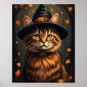 Mooie heksenkat poster