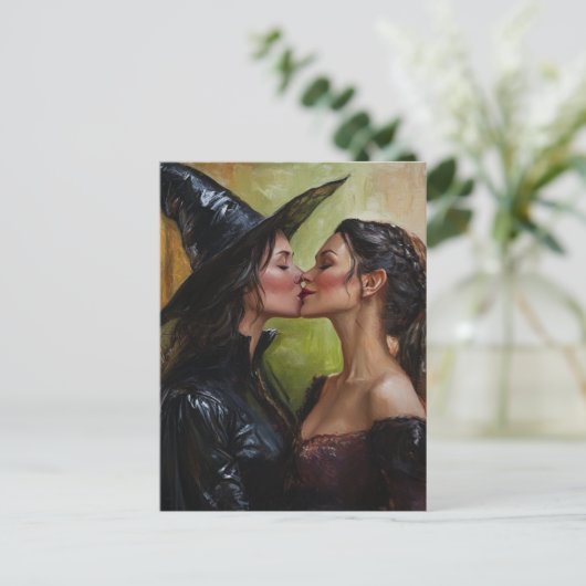 Mooie heksenkus briefkaart (Staand voorkant)