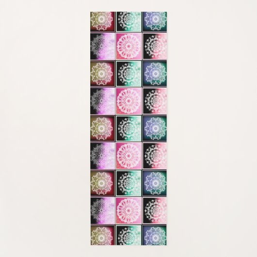 Mooie helder gekleurde Zen-mandala Yogamat (Voorkant)