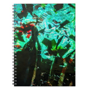 Mooie heldere blauwe Spiraal Foto Notitieboek, Fre Notitieboek