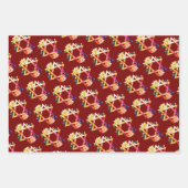 Mooie heldere bloemen ster van David Joodse Event Inpakpapier Vel (Voorkant 2)