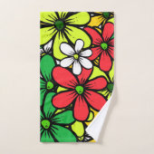 Mooie heldere groepering van zomerbloemen bad handdoek (Handdoek)