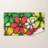 Mooie heldere groepering van zomerbloemen bad handdoek (Handdoek)