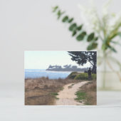 Mooie heldere hemel aan de strand. briefkaart (Staand voorkant)