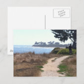 Mooie heldere hemel aan de strand. briefkaart (Voorkant / Achterkant)