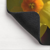 Mooie heldere kleur gele narcis bloem muismat (Hoek)