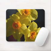Mooie heldere kleur gele narcis bloem muismat (Met muis)
