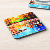 Mooie, heldere Oranje bossen. Bestel nu Bier Onderzetter (Linkerzijde)