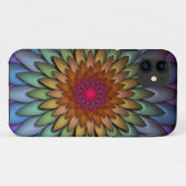 Mooie heldere regenboog bloem Case-Mate iPhone case (Achterkant (horizontaal))