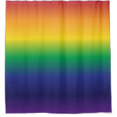 Mooie heldere regenboogstrepen douchegordijn (Voorkant)