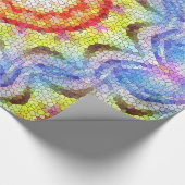 Mooie, heldere Tegel zon Cadeaupapier (Hoek)