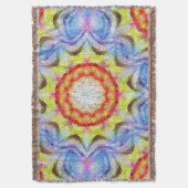 Mooie, heldere Tegel zon Deken (Voorkant Verticaal)