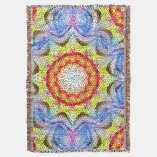 Mooie, heldere Tegel zon Deken (Voorkant Verticaal)