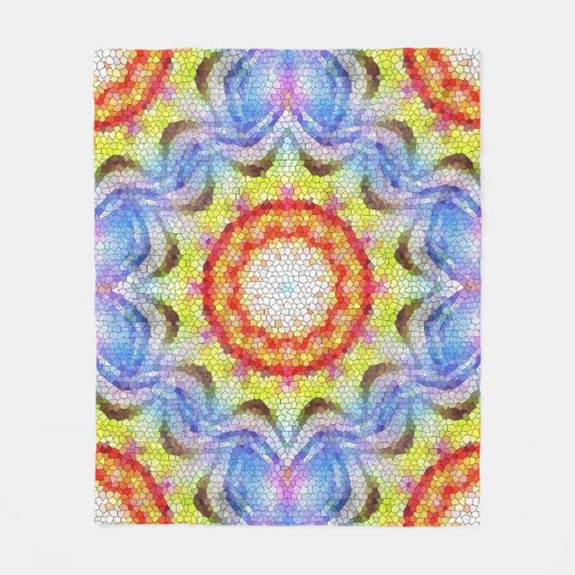 Mooie, heldere Tegel zon Fleece Deken (Voorkant)