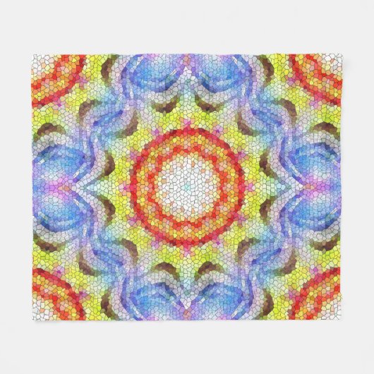 Mooie, heldere Tegel zon Fleece Deken (Voorkant (Horizontaal))