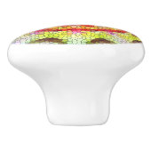 Mooie, heldere Tegel zon Keramische Knop (Zijkant)