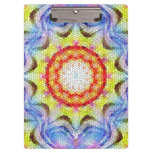 Mooie, heldere Tegel zon Klembord (Voorkant)