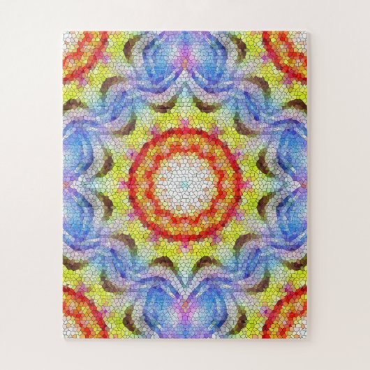 Mooie, heldere Tegel zon Legpuzzel (Verticaal)