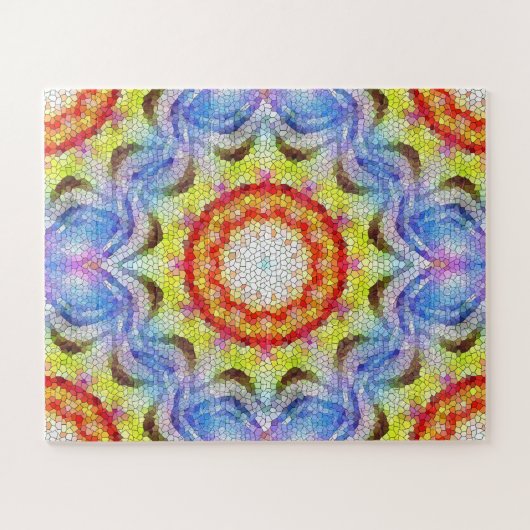 Mooie, heldere Tegel zon Legpuzzel (Horizontaal)