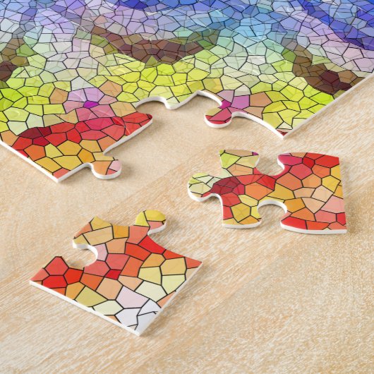 Mooie, heldere Tegel zon Legpuzzel (Zijkant)